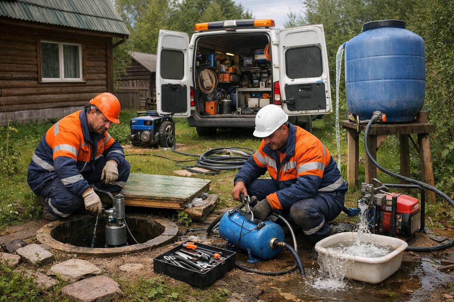 Срочные аварийные работы на даче — 24/7 выезд от «Аварийная служба - системы отопления водоснабжения 8 495 744 67 74»