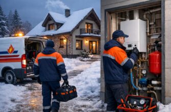 Автономная аварийная служба: надёжное отопление коттеджа газовым котлом