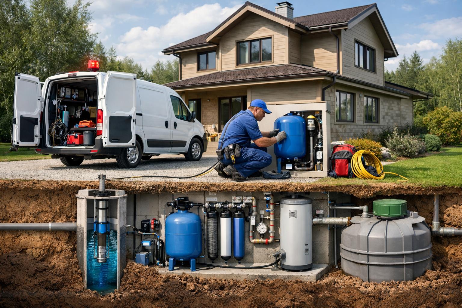 Экспертное водоснабжение коттеджа «под ключ» — надежность от первой до последней капли