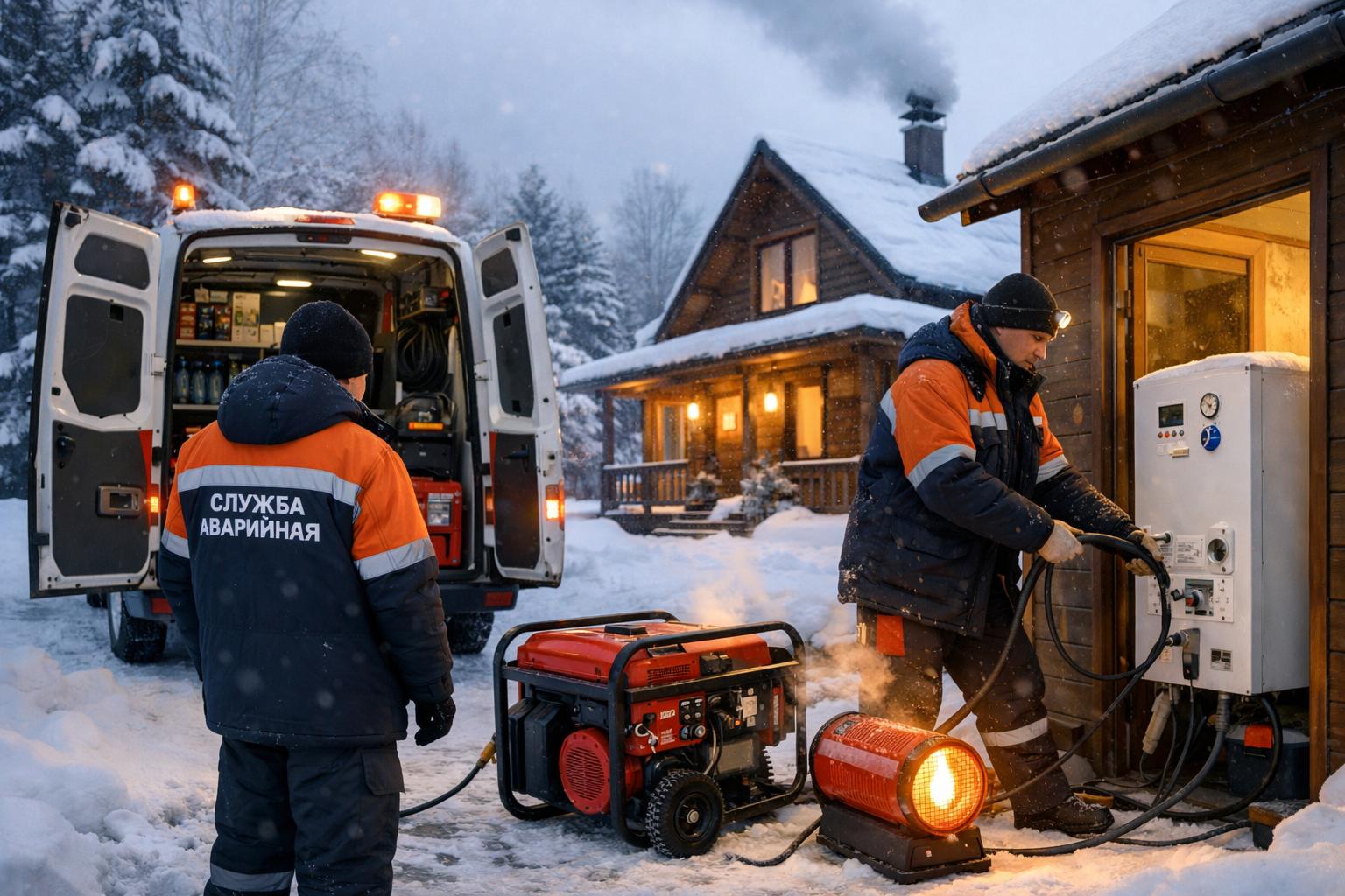 Аварийная служба 24/7 — поддержим отопление вашего коттеджа в любую погоду