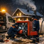 Аварийная служба: отопление коттеджа на дизельном топливе