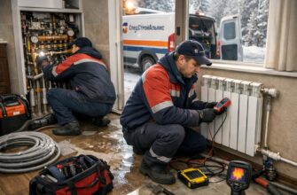 Аварийная служба для комбинированного радиаторного отопления дома