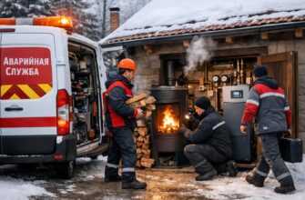 Аварийная служба: комбинированное дровяное отопление дома