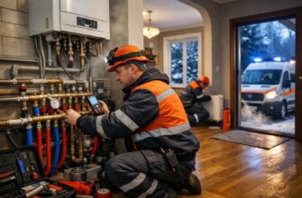 Аварийная служба для комбинированного радиаторного отопления коттеджа