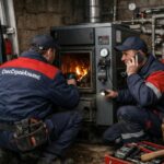 Аварийная служба комбинированного дровяного отопления