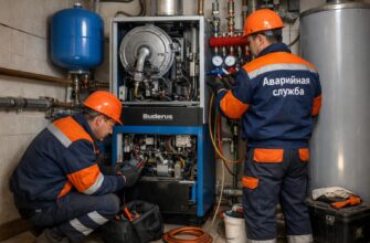 Аварийная служба: срочный ремонт отопления коттеджа с котлом Buderus