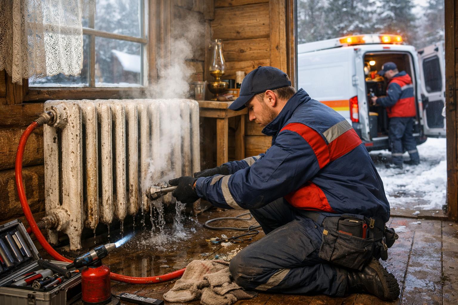 Срочная помощь: Аварийная служба при авариях отопления дачи чугунными радиаторами — выезд за час Срочная помощь: Аварийная служба при авариях отопления дачи чугунными радиаторами — выезд за час