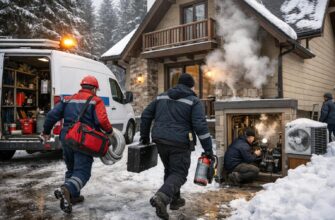 Аварийная служба для воздушного отопления коттеджа