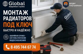 Аварийная служба Global: монтаж радиаторов под ключ