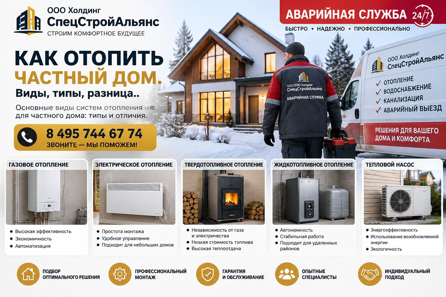 Основные виды систем отопления для частного дома: типы и отличия Основные виды систем отопления для частного дома: типы и отличия