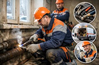 Аварийная служба: ремонт ребристых труб отопления