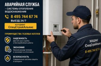 Аварийная служба и преимущества газовых котлов