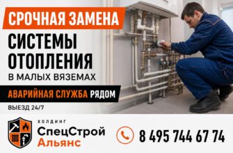 Срочная замена системы отопления в Малых Вяземах