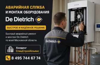 Аварийная служба и монтаж оборудования De Dietrich