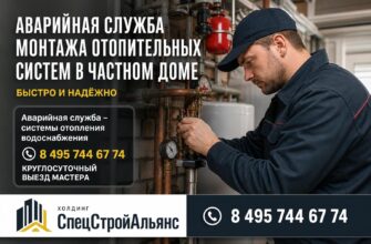 Аварийная служба монтажа отопительных систем в частном доме