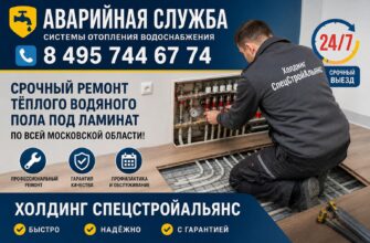 Аварийная служба для тёплого водяного пола под ламинат
