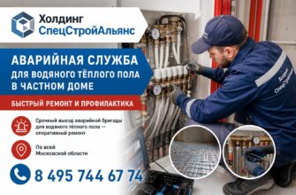 Аварийная служба для водяного тёплого пола в частном доме