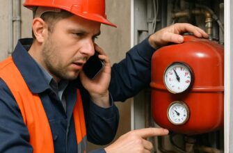 Аварийная служба: давление в расширительном бачке котла