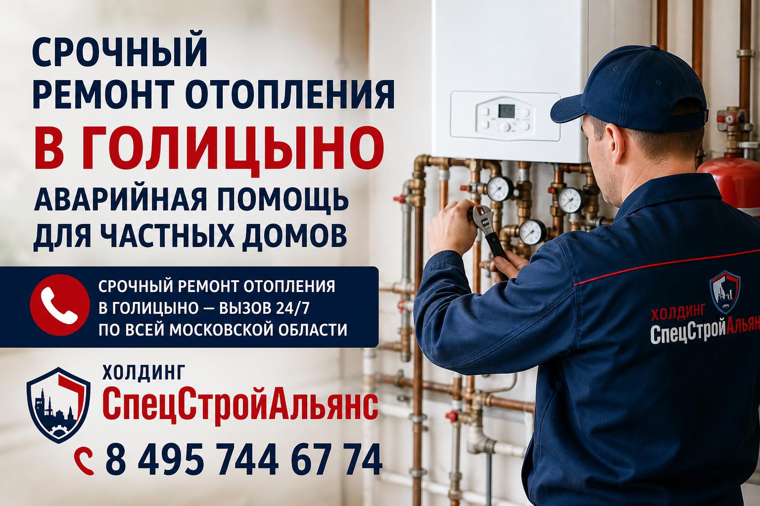 Срочный ремонт отопления в Голицыно — вызов 24/7 по всей Московской области Срочный ремонт отопления в Голицыно — вызов 24/7 по всей Московской области