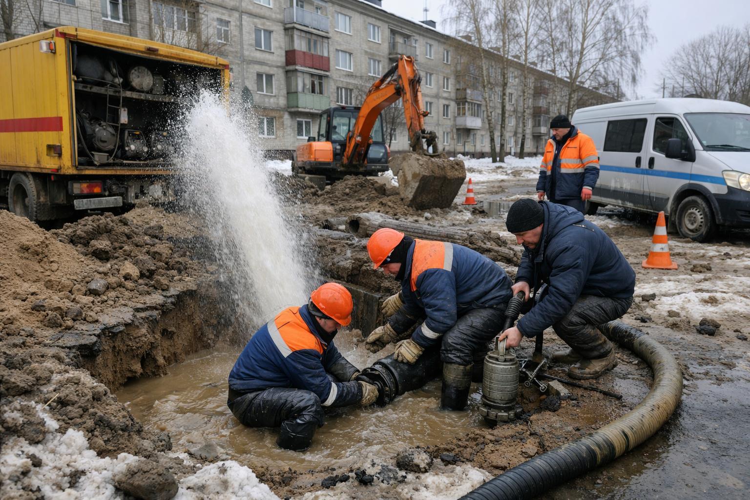 Аварийная служба ремонт водоснабжения в Молодежном — срочный выезд от ООО Холдинг СпецСтройАльянс