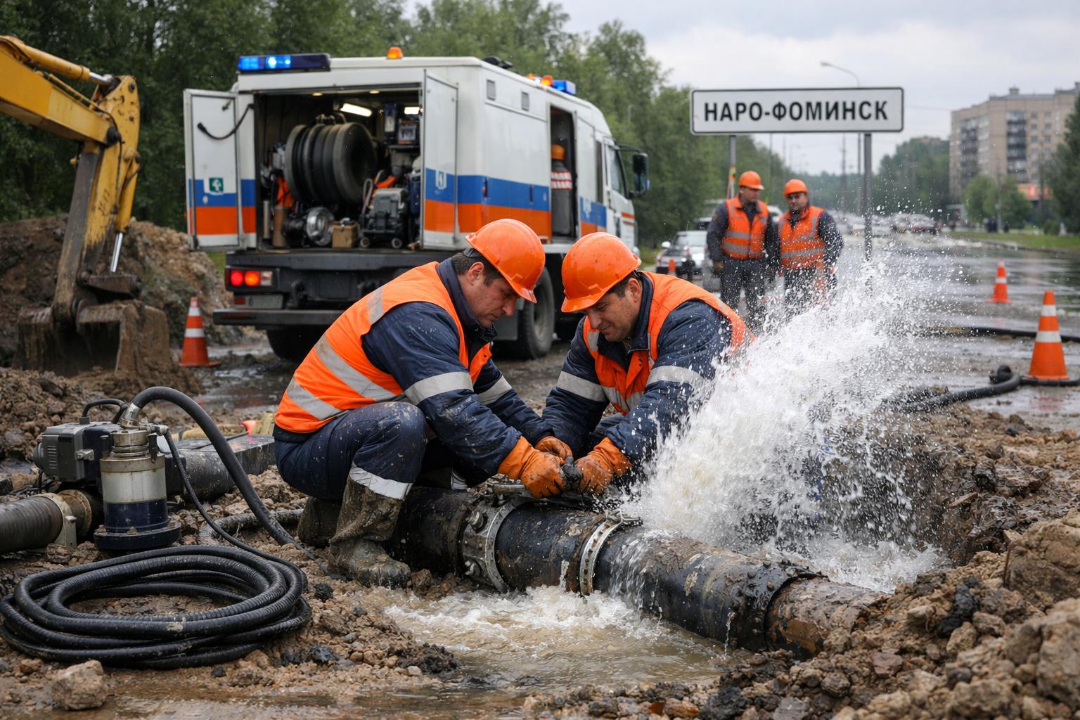 Аварийная служба ремонт водоснабжения в Наро-Фоминске — круглосуточная оперативность от ООО Холдинг СпецСтройАльянс