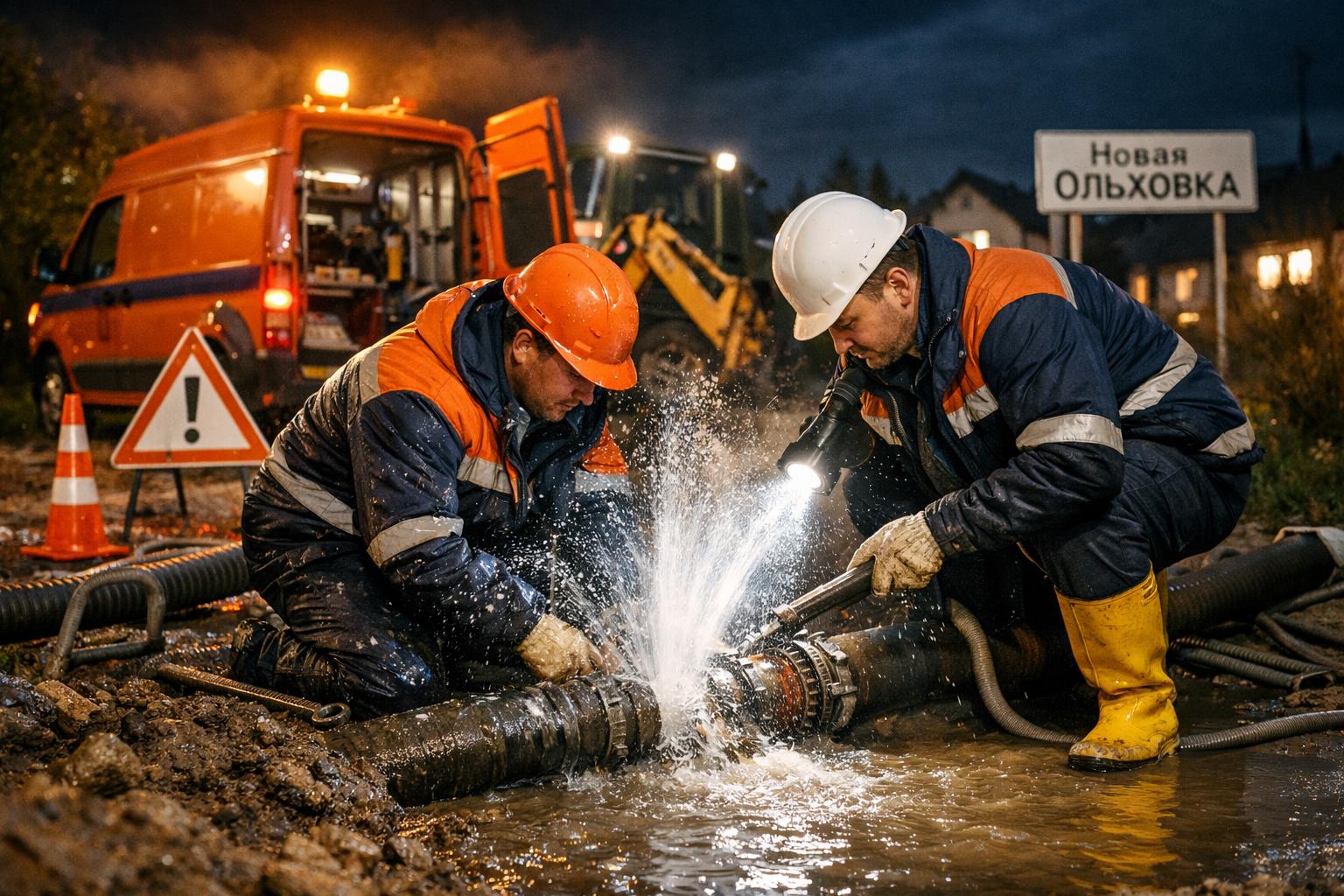 Срочный выезд 24/7: Аварийная служба ремонт водоснабжения в Новой Ольховке