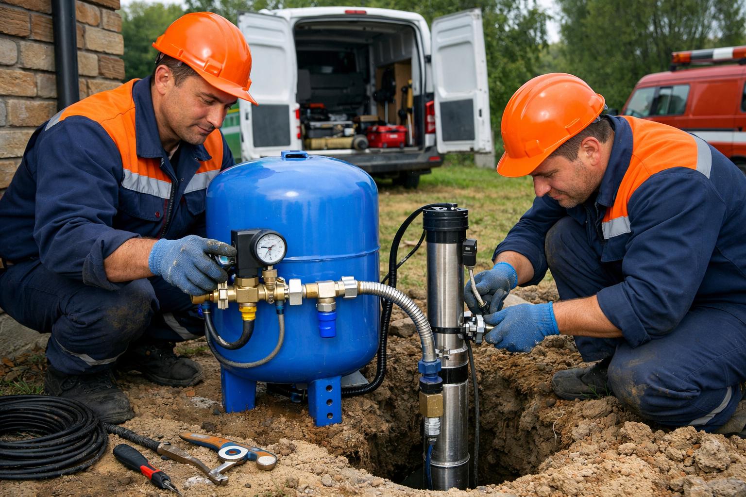 Аварийная служба: профессиональное подключение гидроаккумулятора к скважине — почему это важно