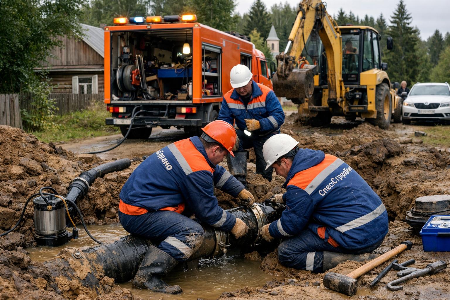 Аварийная служба ремонт водоснабжения в Мураново — оперативный выезд 24/7 от ООО Холдинг СпецСтройАльянс