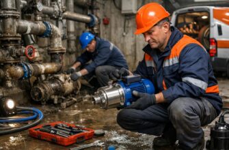 Аварийная служба: срочная замена насоса водоснабжения