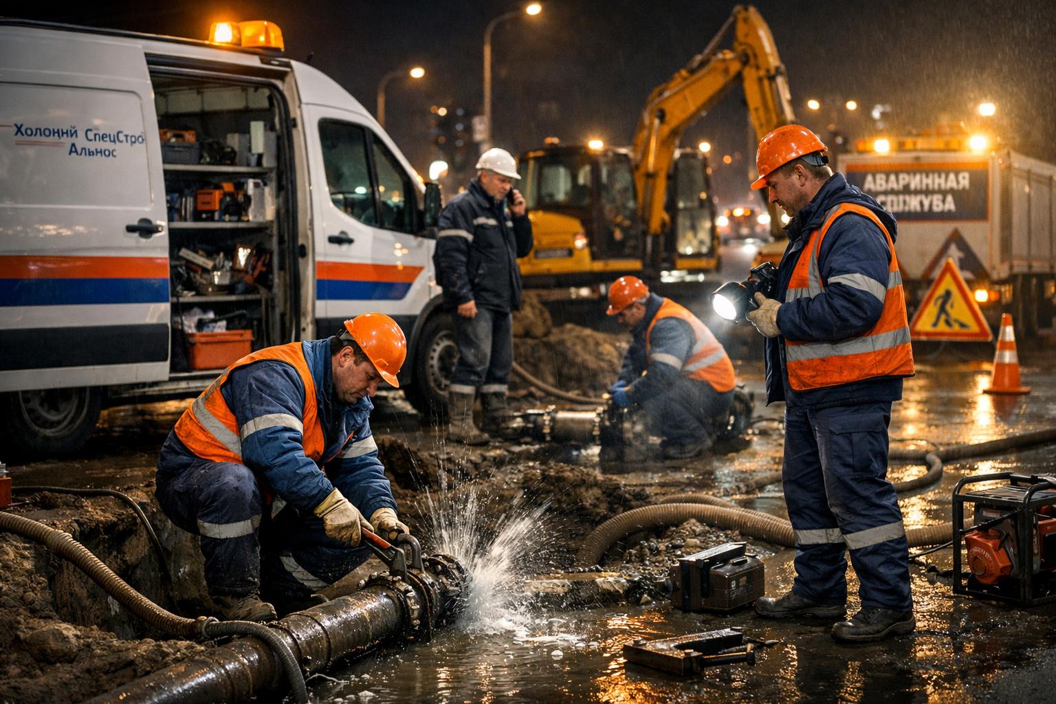 Экстренный отклик 24/7 — Аварийная служба ООО Холдинг СпецСтройАльянс всегда рядом