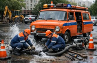 Аварийная служба по ремонту водоснабжения в Москве