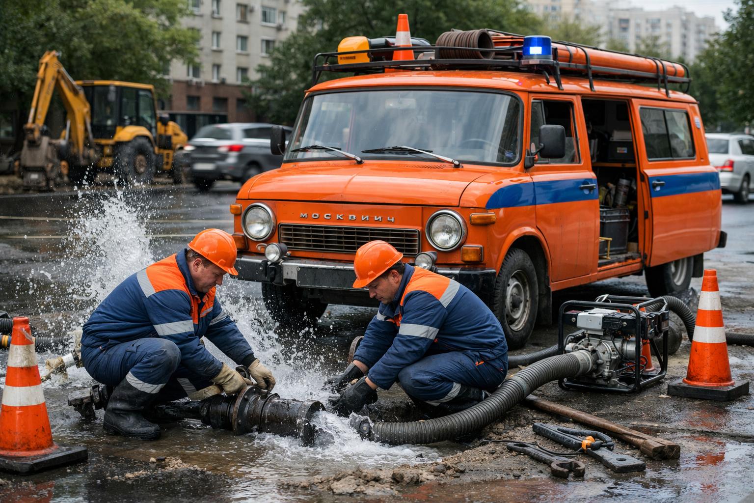 Аварийная служба ремонт водоснабжения в Москвиче — круглосуточный выезд от ООО Холдинг СпецСтройАльянс