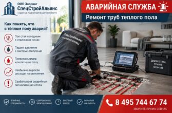Аварийная служба: ремонт труб тёплого пола — диагностика