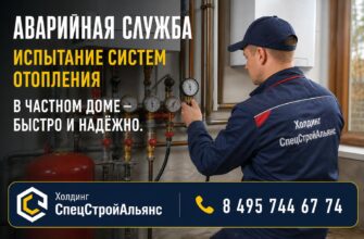 Аварийная служба: испытание систем отопления в частном доме