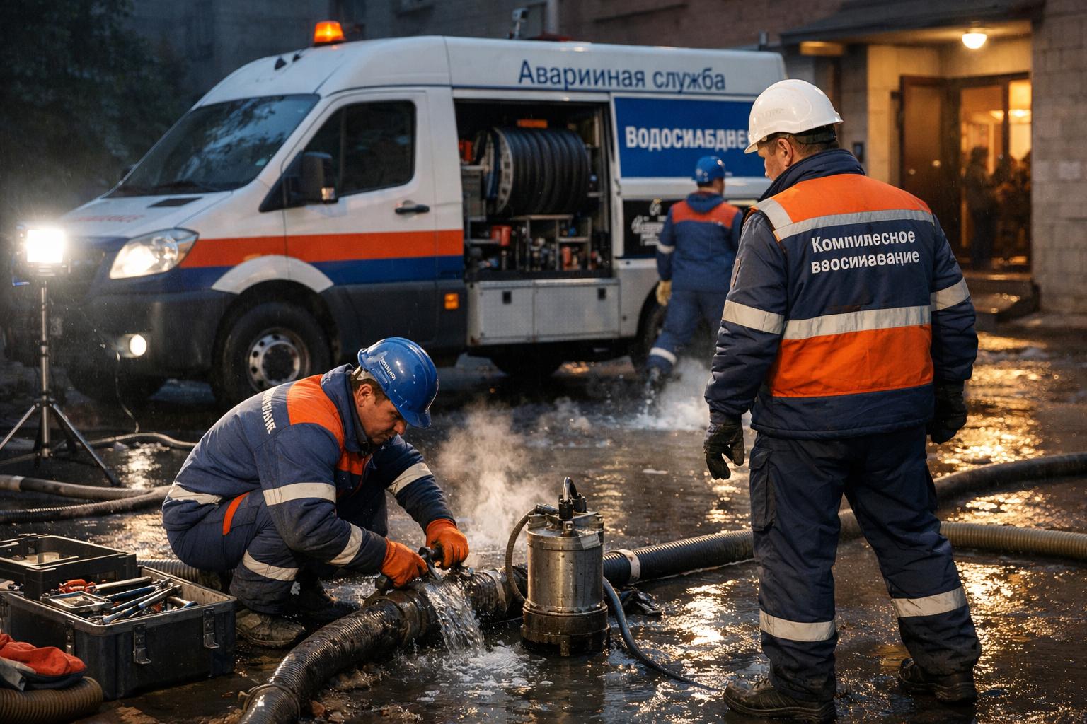 Аварийная служба Комплексное водоснабжение: круглосуточный выезд и мгновенная помощь от ООО Холдинг СпецСтройАльянс Аварийная служба Комплексное водоснабжение: круглосуточный выезд и мгновенная помощь от ООО Холдинг СпецСтройАльянс