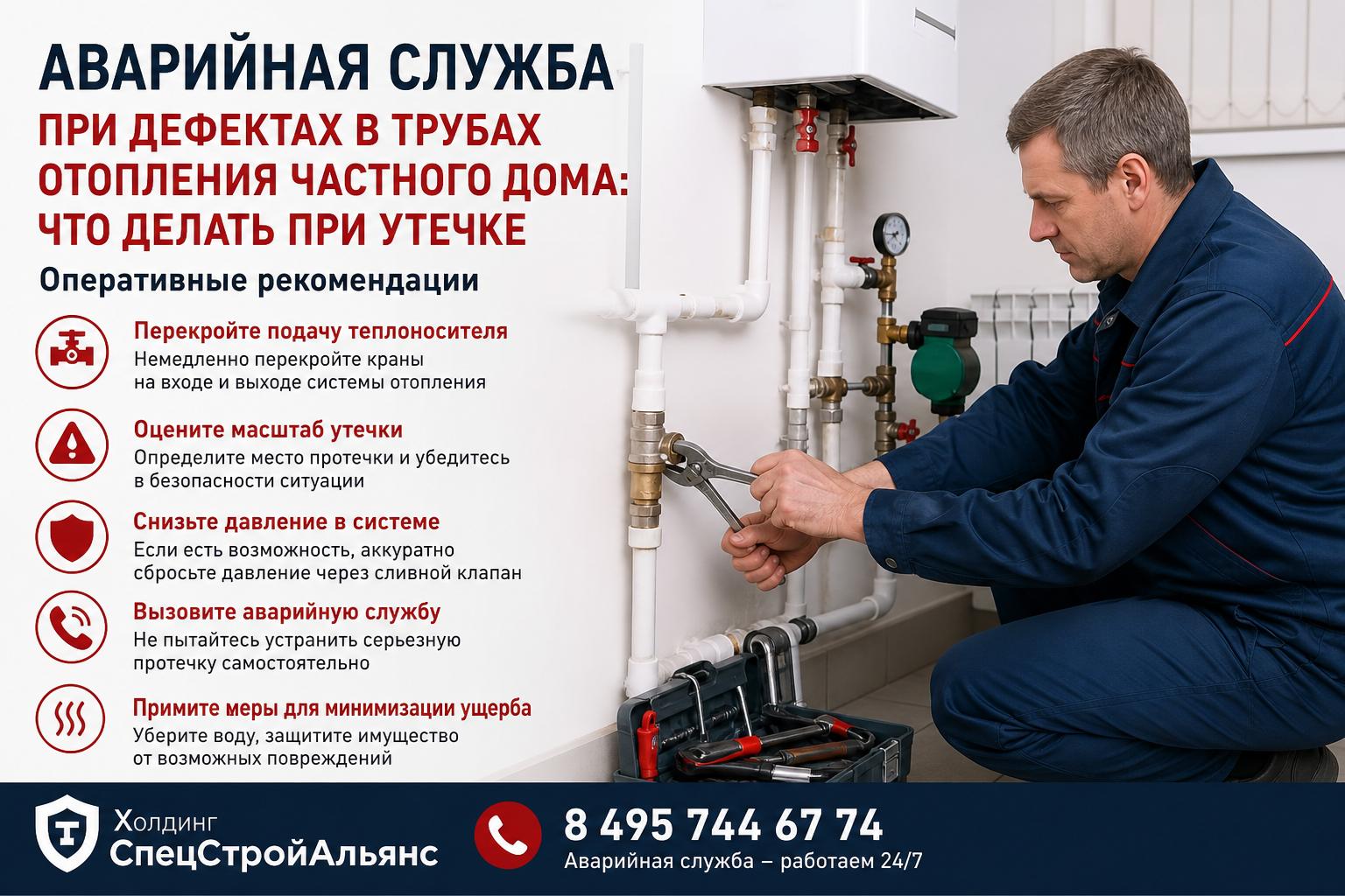 Что делать при утечке в трубах отопления частного дома — оперативные рекомендации Что делать при утечке в трубах отопления частного дома — оперативные рекомендации
