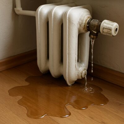Течет батарея отопления: когда вызывать аварийную службу