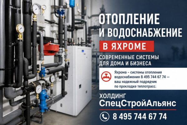 Отопление и водоснабжение в Яхроме