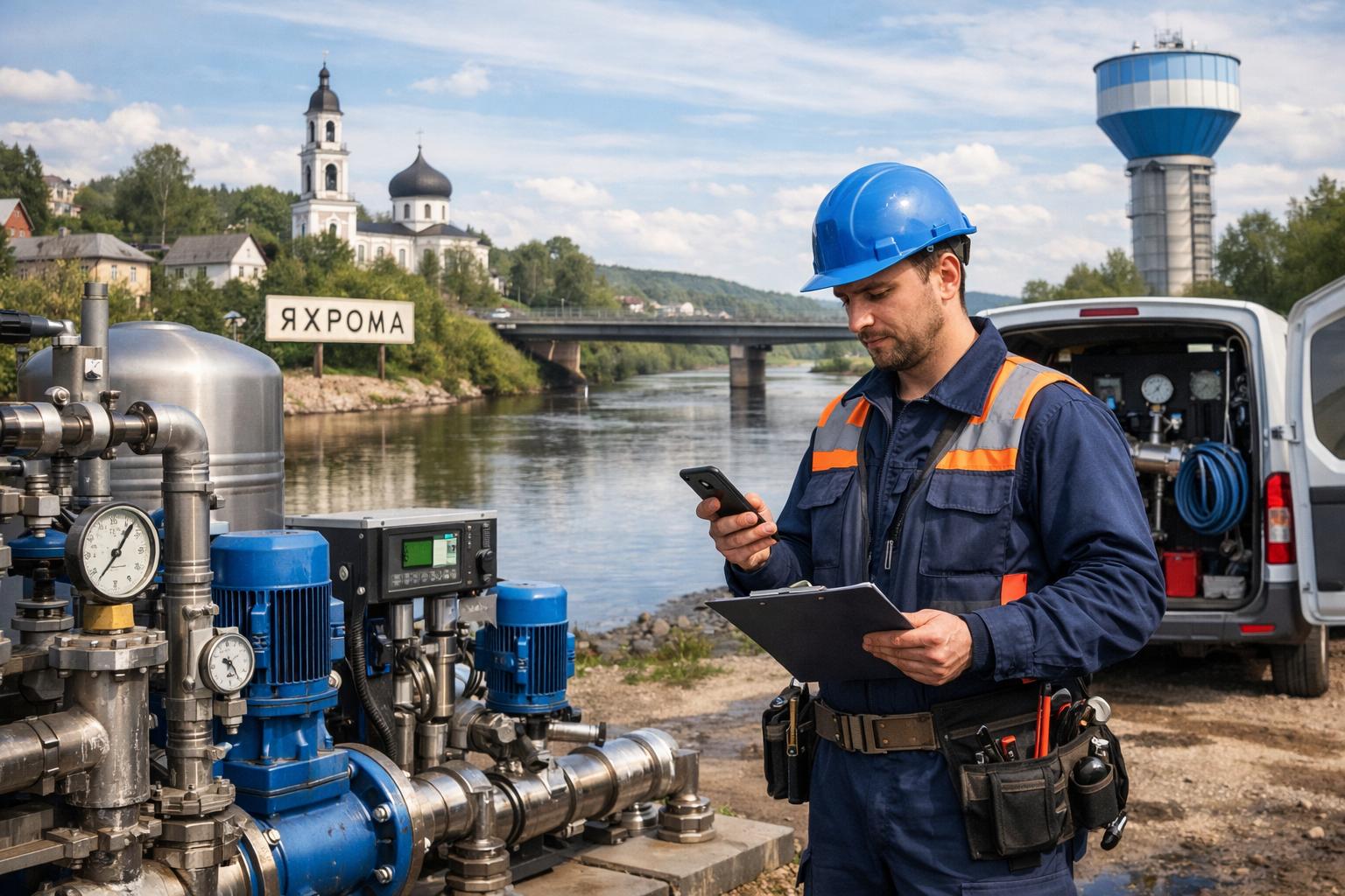 Обслуживание систем водоснабжения в Яхроме — бесперебойная подача воды 24/7
