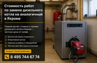 Стоимость работ по замене дизельного котла на аналогичный в Яхроме