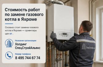 Стоимость работ по замене газового котла в Яхроме