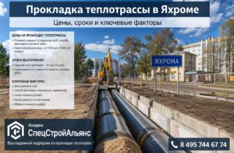 Стоимость прокладки теплотрассы в Яхроме