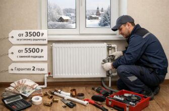 Яхрома: стоимость монтажа радиатора отопления в частном доме