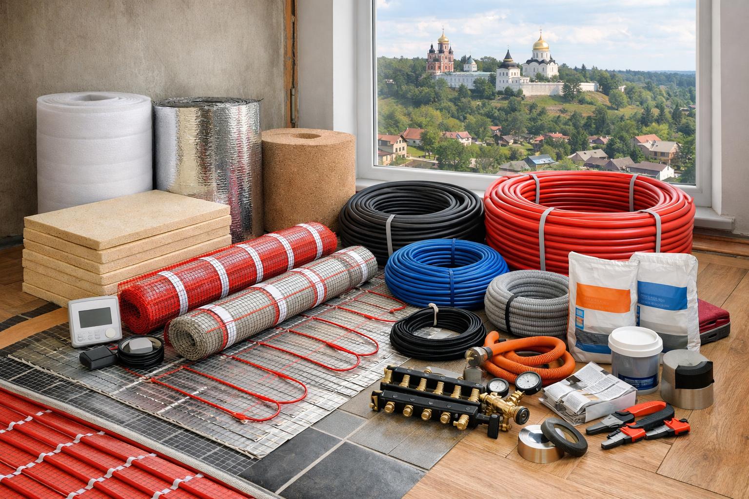 Материалы для устройства теплого пола: краткий обзор для жителей Звенигорода Материалы для устройства теплого пола: краткий обзор для жителей Звенигорода