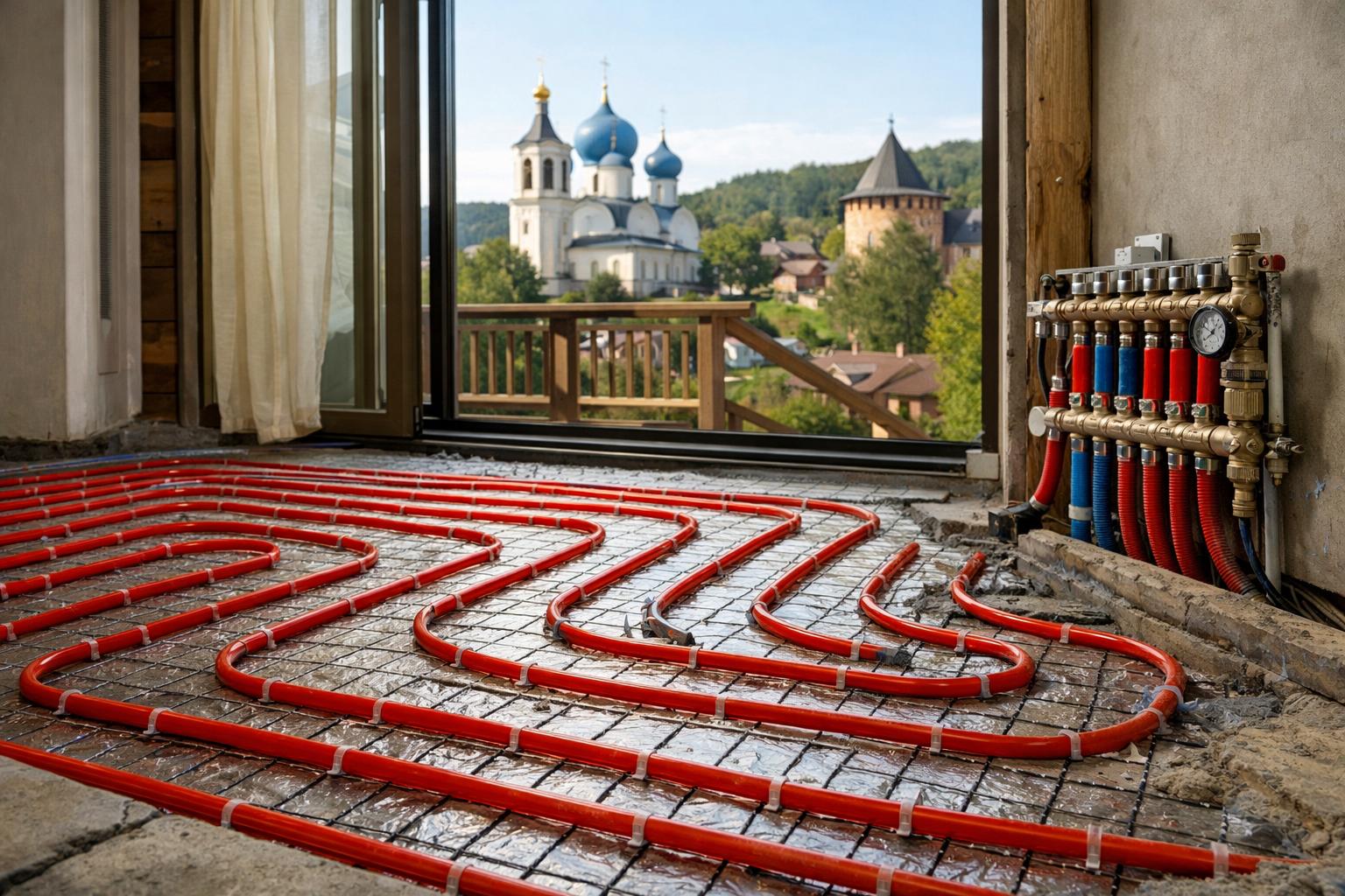Решения для Звенигород: особенности установки теплого пола в местных условиях