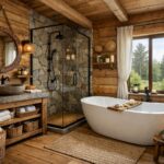 Звенигород: ванная комната для дачного дома