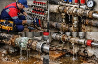 Ремонт коллектора отопления в Звенигороде