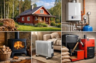 Звенигород: виды отопления дачного дома