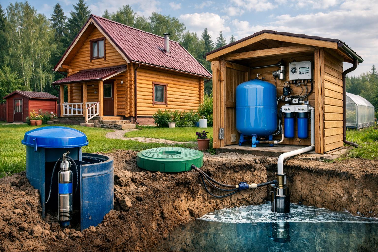 Почему автономный водопровод — идеальное решение для дачи в Звенигороде Почему автономный водопровод — идеальное решение для дачи в Звенигороде