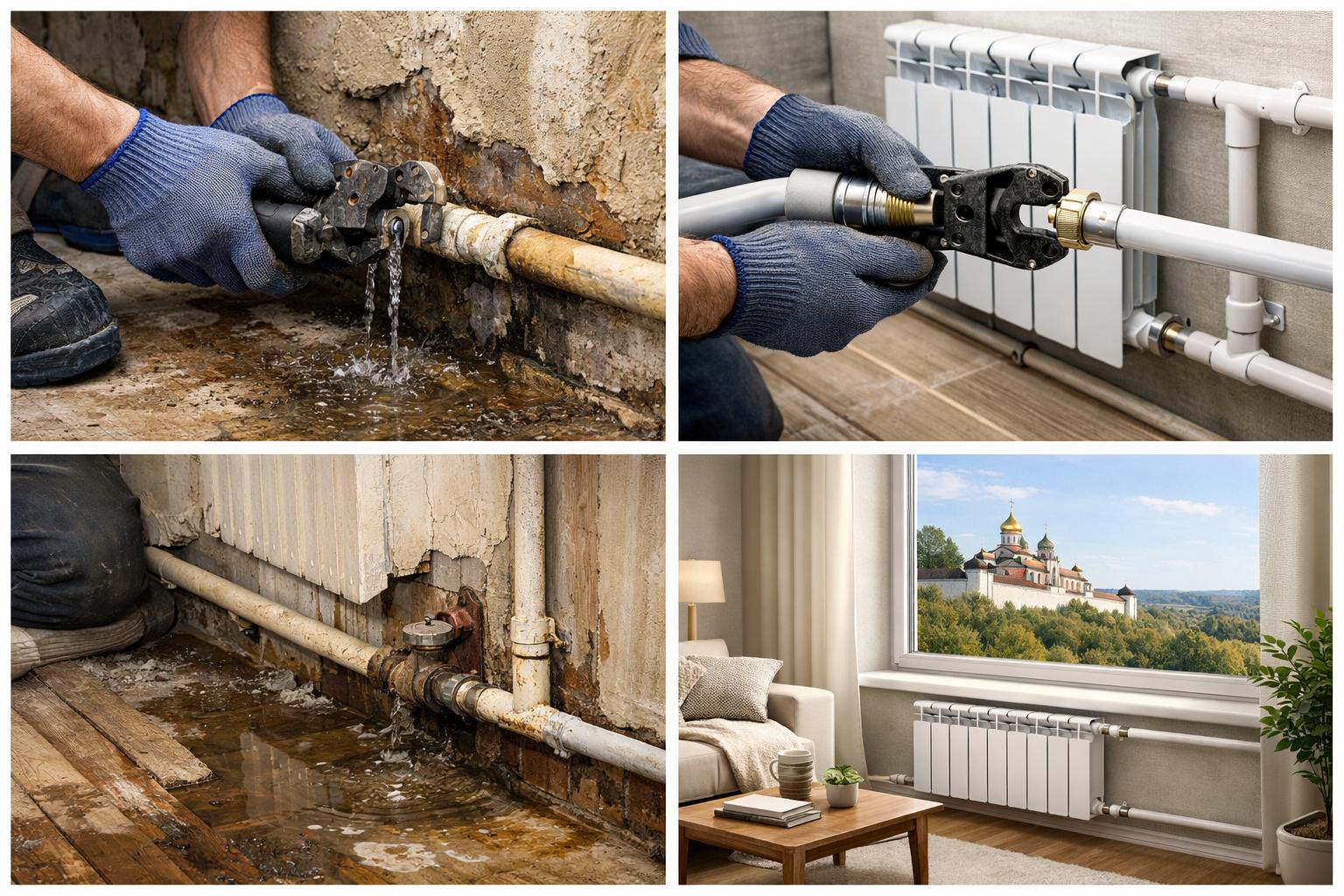 Почему важна своевременная замена металлопластиковых труб отопления в Звенигороде